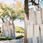 Un élégant panneau de bienvenue en bois, niché sous un arbre, invite les invités à un mariage romantique sur la Côte d'Azur. Ce cadre idyllique, entouré de verdure et de vues sur la mer, est le lieu parfait pour une célébration grandiose. Avec une organisation sur mesure par 'By Mademoiselle C', chaque détail de cet événement unique reflète le luxe et le raffinement d'une cérémonie de rêve. Le mélange de nature et d'élégance