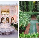 Un cadre enchanteur pour un mariage de luxe, mettant en avant une élégante réception en plein air dans un domaine privé. Les tables magnifiquement dressées, ornées de fleurs délicates, créent une atmosphère romantique et sophistiquée, idéale pour une célébration grandiose. Ce lieu exceptionnel, situé entre montagnes et jardins luxuriants, est parfait pour une organisation sur mesure de votre rêve de mariage en Provence, Côte d'Azur et Corse. Une expérience unique pour un événement